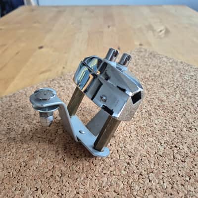 Sonor Phonic Bassdrum Cymbal arm mount bracket prism ~1980 - Chrome image 6