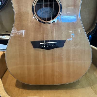 Washburn WLD20SCE Woodline 20 Dreadnought With Cutaway 2010s Natural W/ Orig. Hard Case image 1