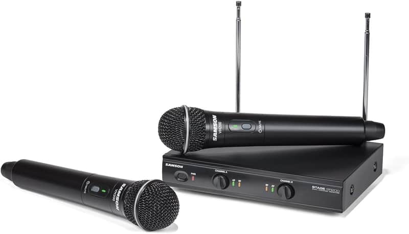 Samson Stage 200 VHF Wireless System Q6 Dynamic Microphones SWS200HH-C image 1