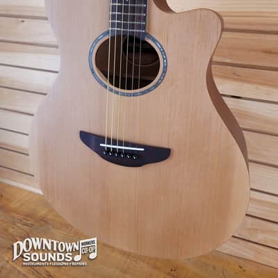 Yamaha APX Thinline Cutaway A/E Guitar - Matte Natural Satin image 3