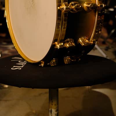 Mapex 14x5.5 Black Panther late 1990s early 2000s - black to gold fade image 2
