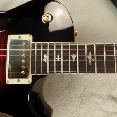 2017 Paul Reed Smith McCarty Singlecut 594 Figured 10 Top - Fire Red Burst image 9