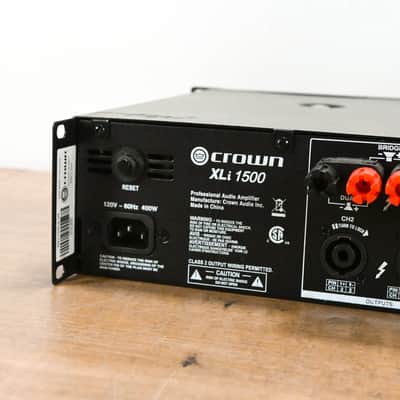 Crown XLi 1500 2-Channel, 450W @ 4Ω Power Amplifier CG013C0 imagen 9