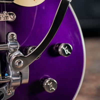 Gretsch G5210T-P90 Electromatic Jet Two 90 Single-Cut with Bigsby Electric Guitar - Amethyst - Demo image 14