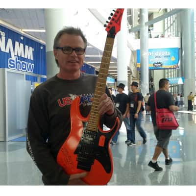 FINAL Day on Reverb - Just letting everyone know. JB --- Steve Vai Owned, Played, Signed, 1987 Ibanez RG550 Prototype Road Flare Red – Artwork on guitar. I brought this guitar to the Namm show many years ago. image 2