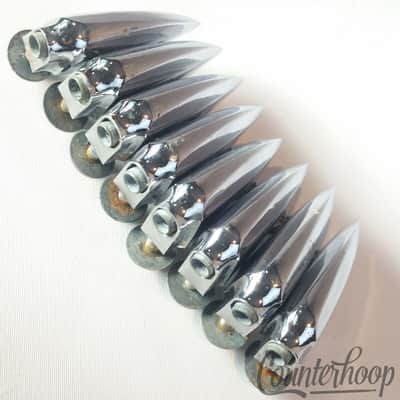 *Pearl 8x Sonor Teardrop Copy Floor/Tom/Bass Drum Lugs Chrome Vintage 60s Japan* image 1
