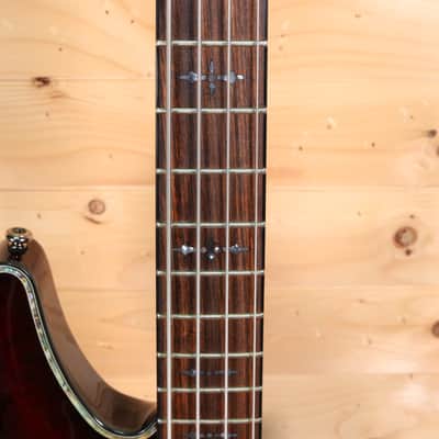 Schecter Hellraiser-4 Electric Bass w/ Hardshell Case - Crimson Red Burst - Project Bass image 8