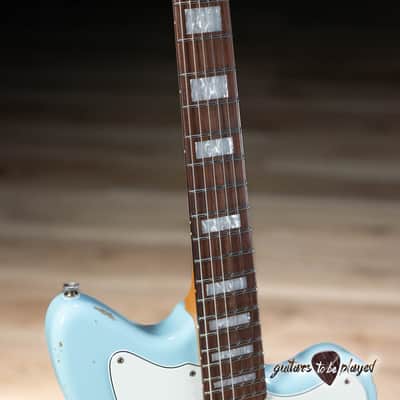Fano JM6 Alt de Facto HSS Trem Guitar w/ Lollar Blondes & Imperial – Sonic Blue image 4