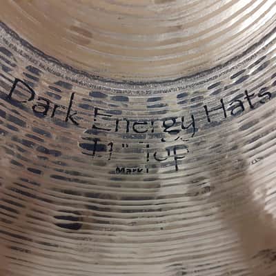 Paiste 14" Signature Dark Energy Mark I Hi-Hat Cymbals (Pair) 2004 - Present - Traditional image 7