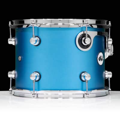 DW Design Series Component Drums 9x12 Aqua Metallic image 2