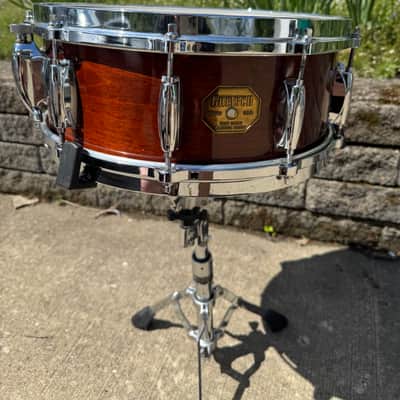 Gretsch USA Custom 14x5 Maple Snare Drum – Stop Sign Badge – Die-Cast Hoops – Vintage 70s/80s image 2