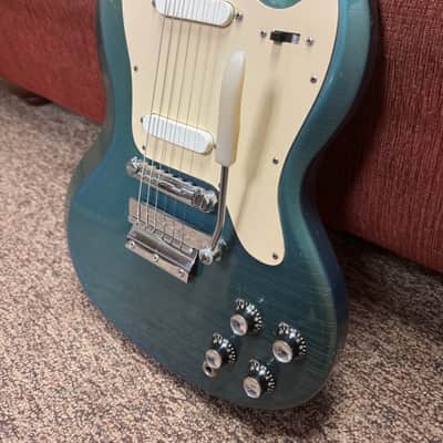 Gibson Melody Maker D SG w/ Vibrola 1966-70 Pelham Blue Gorgeous w/Original Case image 4