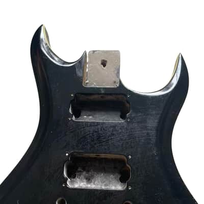 Black Solid Guitar BICH Style Body image 2