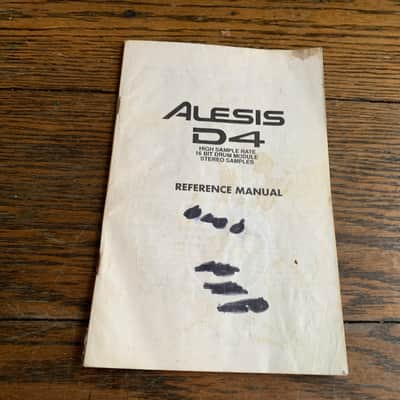 ALESIS D4 REFERENCE MANUAL-  MAKE OFFER!