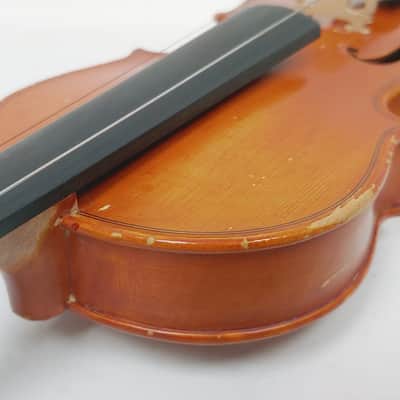 Mueller 1/2 Size Violin for Parts / Repair with Case & Bow image 12