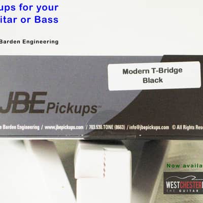 Joe Barden Engineering (JBE Pickups) Modern T-Style Bridge Pickup Black image 2