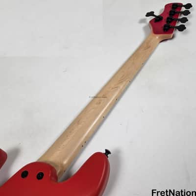 Marco Bass Guitars TFL-5 5-String 34.5" Satin Red Glockenklang - 9.84lbs image 23