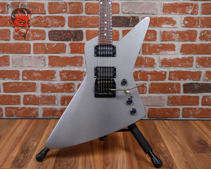 B.C. Rich USA Custom Shop Explorer Metallic Grey 1984 w/Hardshell case image 1