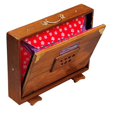 2 Octave Shruti Box Premium Teak Wood Indian Drone Instrument 440Hz image 12