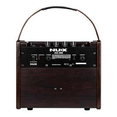 NUX AC-25 Stageman 25 Watt 1 x 6.5" 2 Channel Rechargable Modeling Acoustic Amp w/ Bluetooth image 8