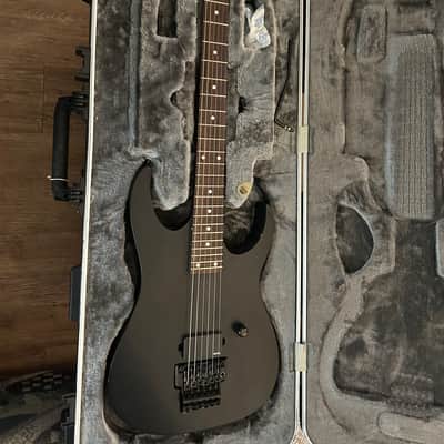 Ibanez LACS LA custom shop neck thru electric guitar black with case image 1