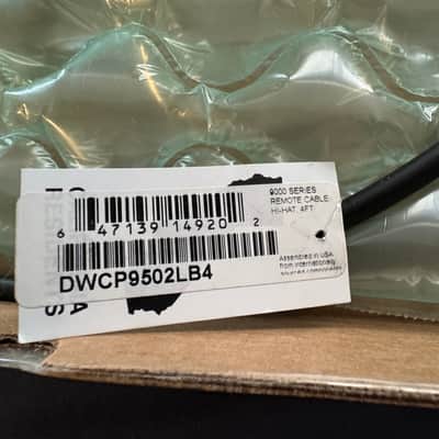 DW DWCPCA4R 4' Precision Cable for Remote Hi-Hat, Removable 2010s - Black image 3