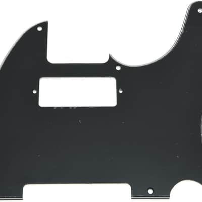 Tele Style Pickguard Guitar Pick Guard Scratch Plate with Mini Humbucker Pickup Hole for Tele/Telecaster Black 3 Ply image 1