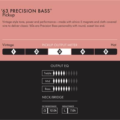 Fender Pure Vintage '63 Precision Bass Pickup - Black image 3