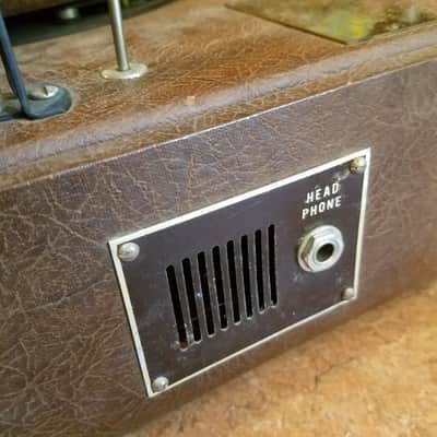 RCA 16" Transcription Player turntable Model 2S7 ED with tonearm, 6AQ5 tube amp, 8" AlNiCo speaker 2S7ED 1949 - Brown Tolex image 6