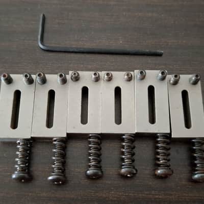 Fender American Series Telecaster Guitar Bridge Saddles USA 1989 image 2