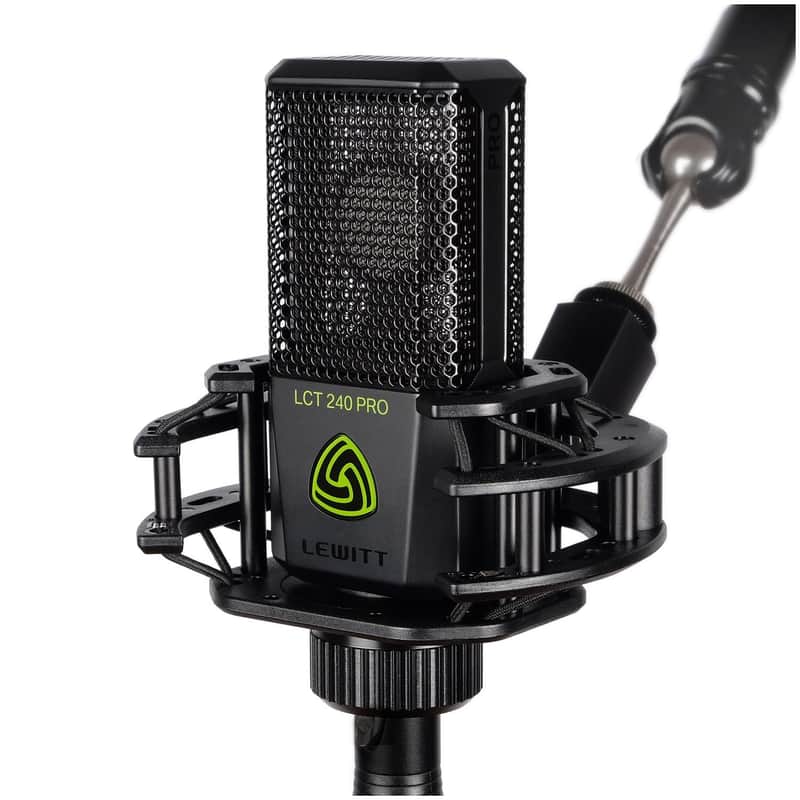 Lewitt LCT 240 PRO Cardioid Condenser Microphone Pack with Shock Mount, Black image 1