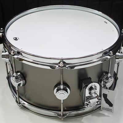 DW Collectors Satin Black Over Brass 7" x 13" Snare Drum w/ VIDEO! image 5