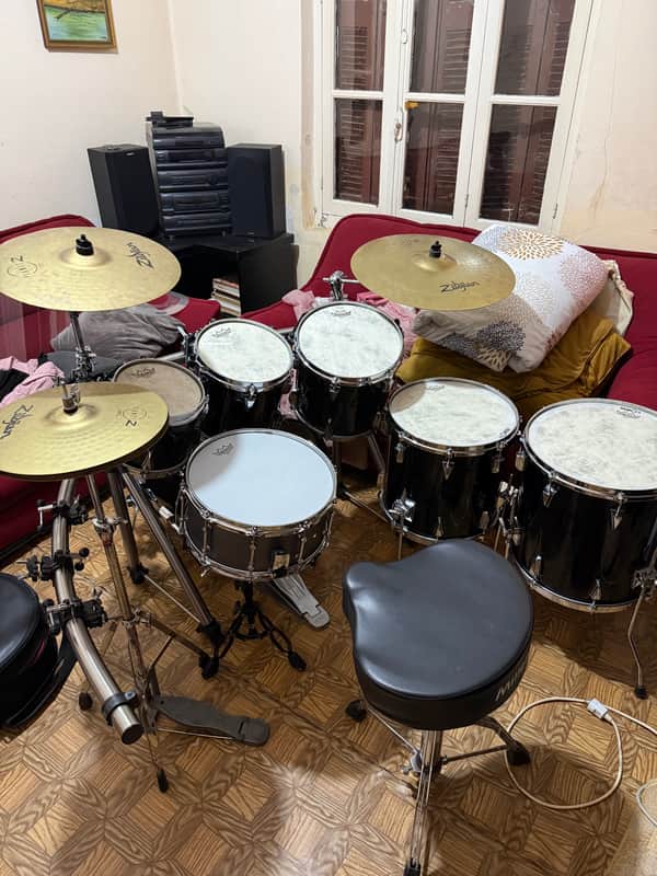 Tama Granstar Custom 1987 - Piano Black Lacquer image 1