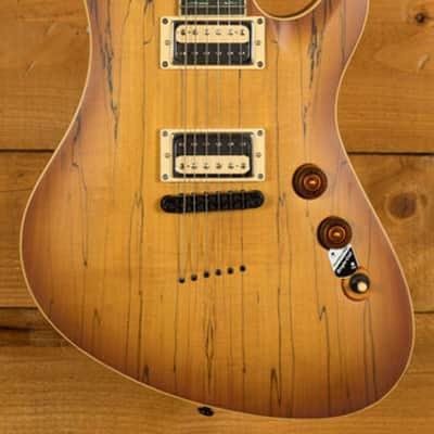Schecter Avenger Exotic Spalted Maple - Ebony - Satin Natural Vintage Burst image 3