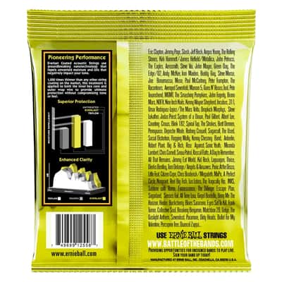 Ernie Ball 2558 Everlast Coated 80/20 Bronze Light 11-52 image 3