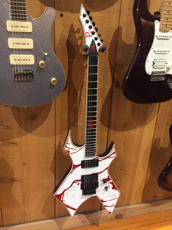 B.C. Rich Joey Jordison Signature Warlock Blood Splatter with