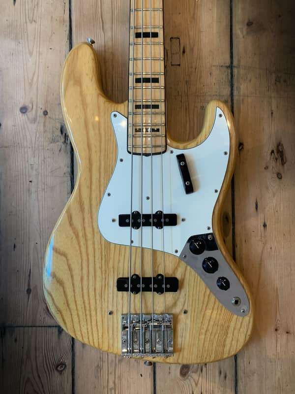 1973 Fender Jazz Bass Natural finish & hard shell case - Excellent