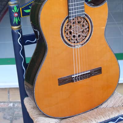 Juan Montes Rodriguez Flamenco guitar cutaway  Hardcase image 12