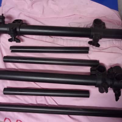 Alesis Lot of black Rack Bars and Mounts parts only NO Legs for your eDrum set image 1