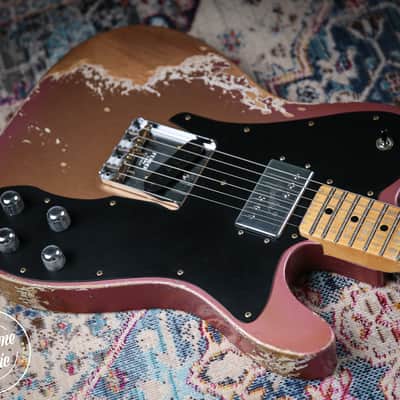 2025 Fender Custom Shop Ltd Tele Custom Heavy Relic Aged Twilight Sky image 14