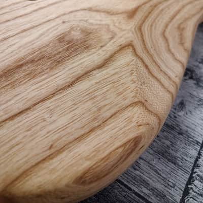 Oil Finish See-Through Northern Ash S Style Guitar Body, S Type Vintage Part Replacement Gadget,Unfinished, hsh Config image 9
