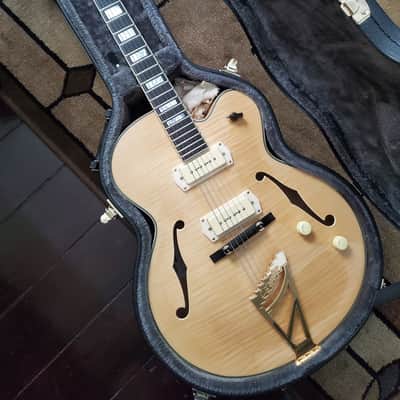D'Angelico Excel EX-59 Hollow Body Single Cutaway with Stairstep Tailpiece 2010s - Natural image 3
