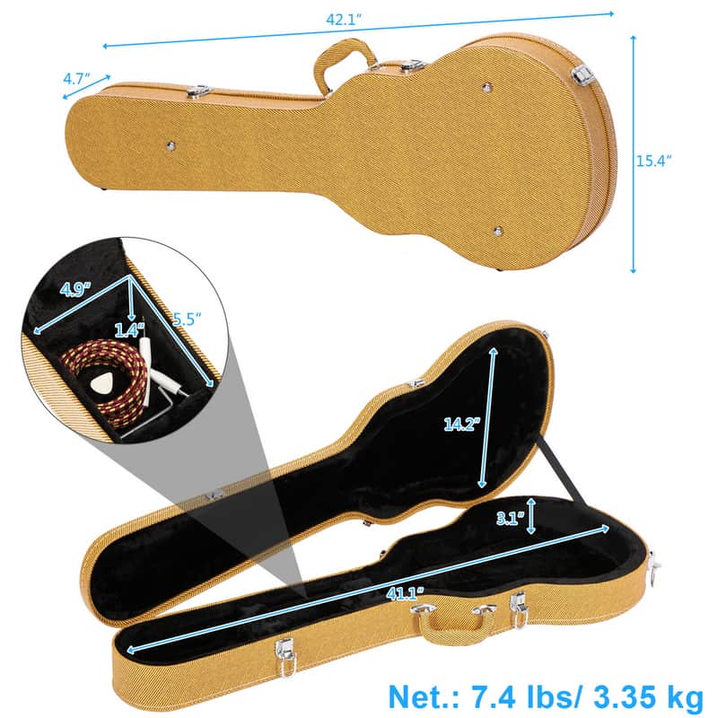 🎸Electric Guitar Hard Case Made with a Plush interior🎸 (Fender Telecaster & Stratocaster, Gibson Les Paul & SG, Ibanez) image 1