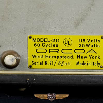 Vintage Companion Orcoa Organ Model 211 Air Reed Paino, Made in Italy image 5