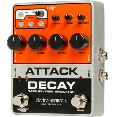 Electro-Harmonix ATTACK DECAY Tape Reverse Simulator Pedal image 3