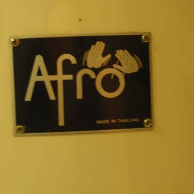 Afro Conga Drum - Fiberglass - Made in Thailand  White image 2
