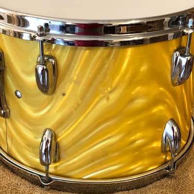 Slingerland Yellow Satin Flame 12/13/16/20 imagen 10