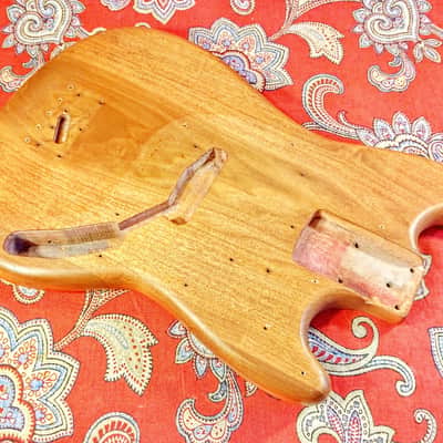VINTAGE 1971 FENDER MUSICMASTER BASS BODY - STRIPPED image 1