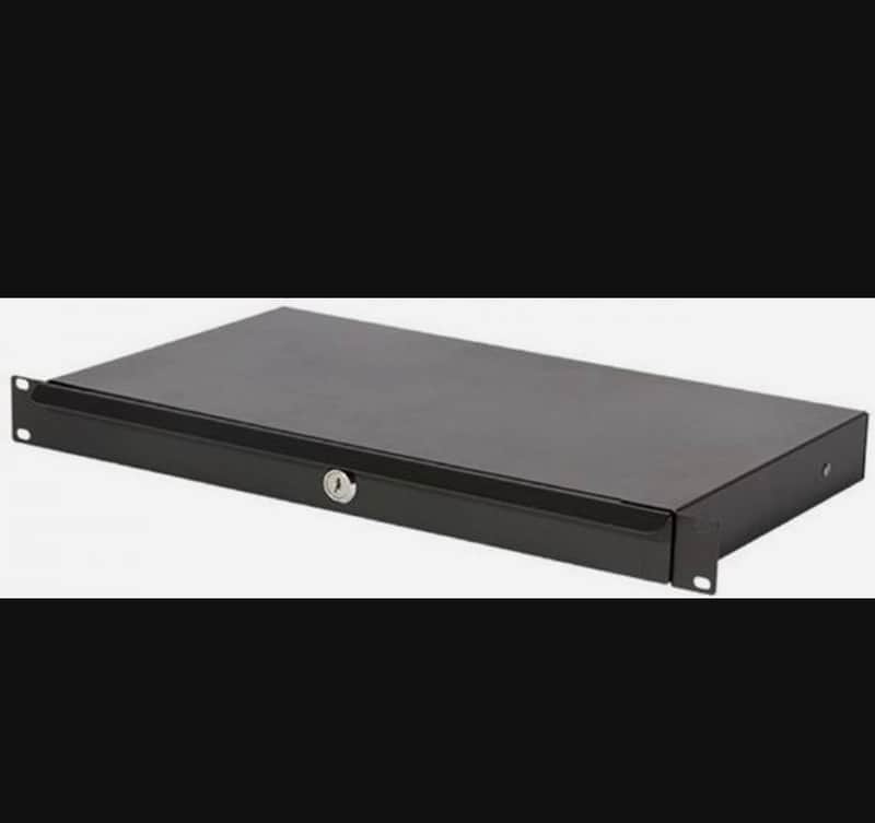 On Stage RDLS1000 Locking Shallow Rack Drawer 1U image 1