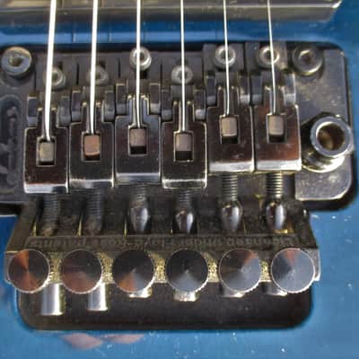 Jackson Performer Guitar, 1996, Japan, Blue See-Thru Flame Maple Top, Gig Bag image 5